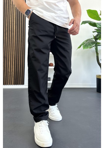 Erkek Beli Lastikli Jogger Pantolon Siyah EDW394 modelleri