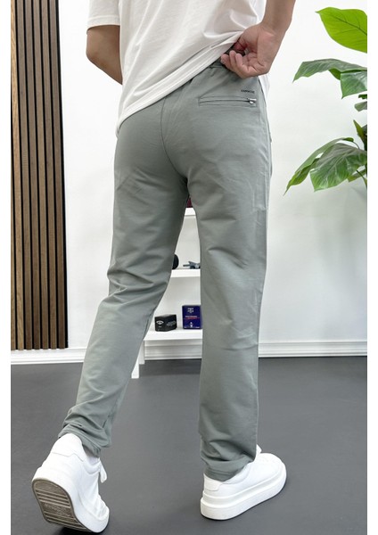 Erkek Regular Fit Düz Paça Eşofman Altı Yeşil EDW405 modelleri