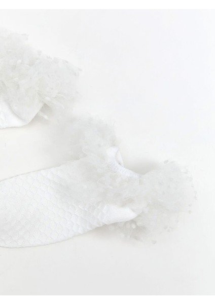 Yeni Sezon Basic Dantelli Kız Bebek Patik Çorap 2'li modelleri