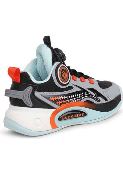 Çocuk Akıllı Bağcıklı Günlük Spor Ayakkabı Siyah-Gri BUCK3057 modelleri