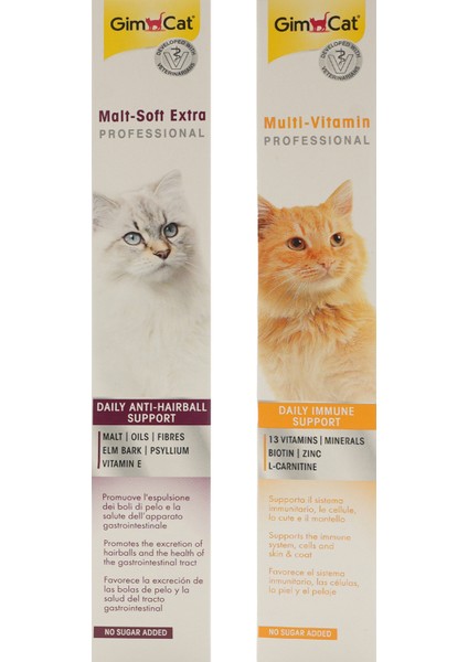 Multi-Vitamin Professional (100 G) + Gimcat Malt-Soft Extra Professional (100 G)