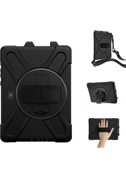 Samsung Galaxy Tab Active Pro 10.1 T540 T545 T547 / 4 Pro T630 T638 Defender Askılı Zırhlı Tank Kılıf modelleri