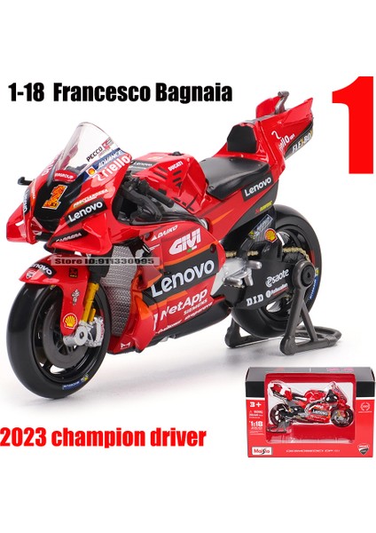 Maisto 1:18 2022 Yamaha Fabrika Yarış Takımı # 21. Morbidelli # 20. Quartararo Lisanslı Simülasyon Alaşımlı Motosiklet Modeli Koleksiyonu (Yurt Dışından)