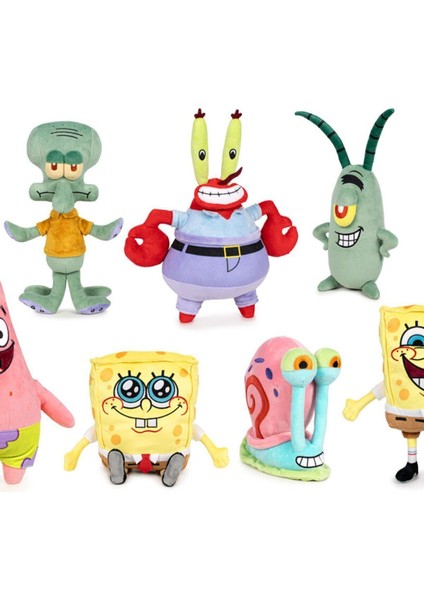 760025633 Spongebob Serisi Sostenible Peluş 30 cm (7 Asorti)