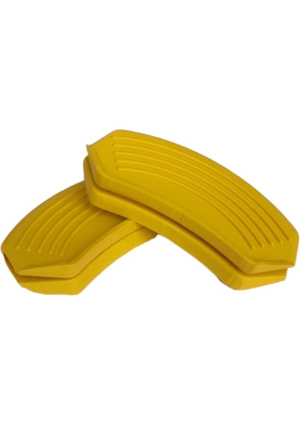 Sgdizayn Silikon Tencere Tava Tutacağı Yanmaz Yapışmaz Tutamaç Set 9 x 4 cm Sarı