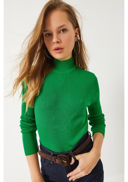 Kadın Balıkçı Yaka Triko Bluz