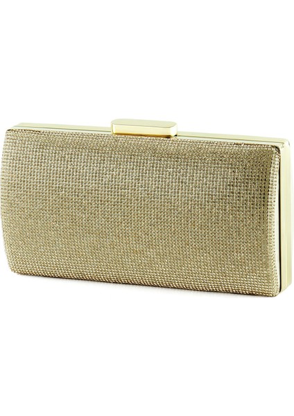 Altın Saten Kristal Taşlı Metal Saplı Abiye El Çantası fırsatları