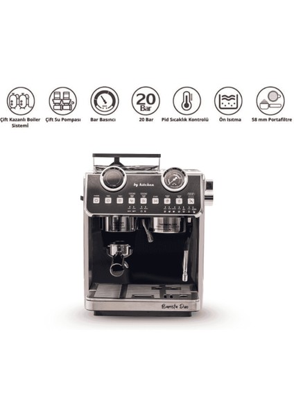 Barista Duo Ev&Ofis Tipi Espresso Makinesi fiyatları
