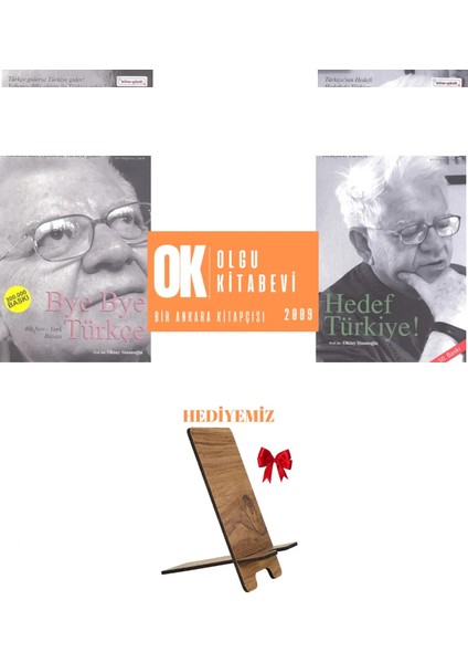 Bye Bye Türkçe - Hedef Türkiye / 2 Kitap Set - Oktay Sinanoğlu / Telfon Tutucu Hediye