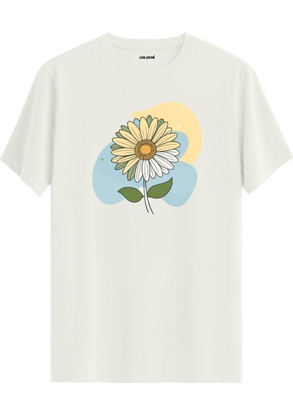 Papatya Baskılı Tişört