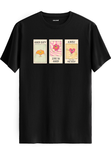 Good Day Life Is Good Baskılı Tişört