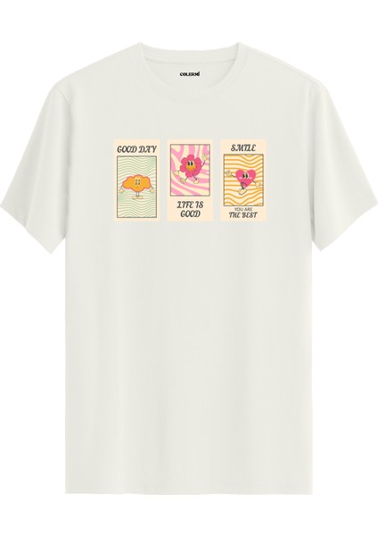 Good Day Life Is Good Baskılı Tişört