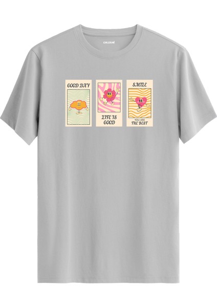 Good Day Life Is Good Baskılı Tişört