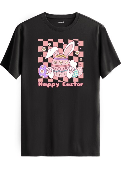 Paskalya Özel Tasarım Happy Easter Tişört