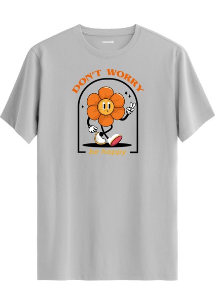 Motivasyon Sözlü Çiçek Karakter Tasarım Tişört