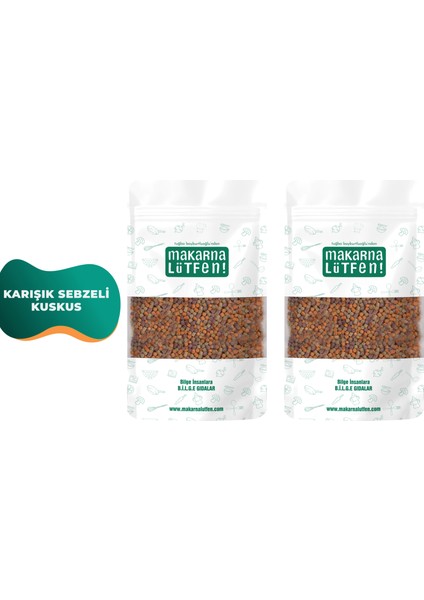 Avantajlı 2 Li Karışık Sebzeli Kuskus (%35 Sebze-2x250 g) fiyatları
