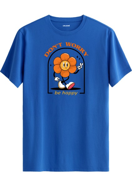 Motivasyon Sözlü Çiçek Karakter Tasarım Tişört