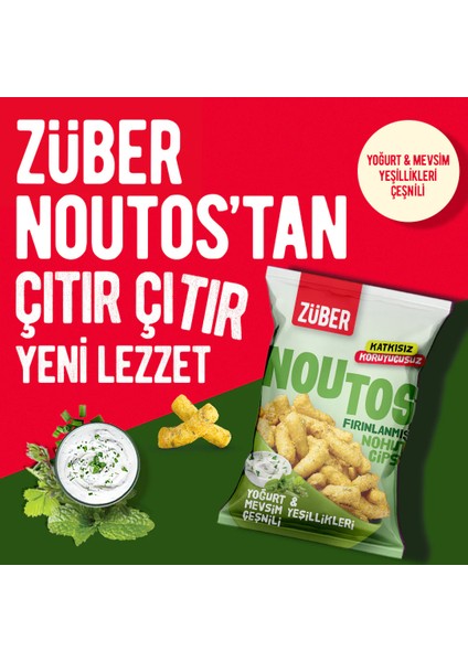 Noutos Fırın Nohut Cipsi 55 gr Yoğurt ve Mevsim Yeşillikleri fırsatları