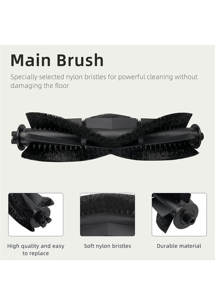 Honiture G20, G20 Pro Elektrikli Süpürge Robotu, Ana Fırça ve Yan Fırçalar Için Uyumlu Yedek Parça (Yurt Dışından) indirimleri