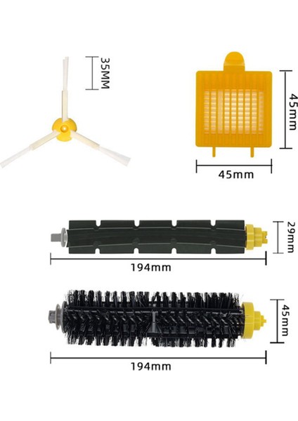 Irobot Roomba 600 / 700 Serisi 630/650/760/770/780 Elektrikli Süpürge Için Yedek Parçalar (Yurt Dışından) indirimleri