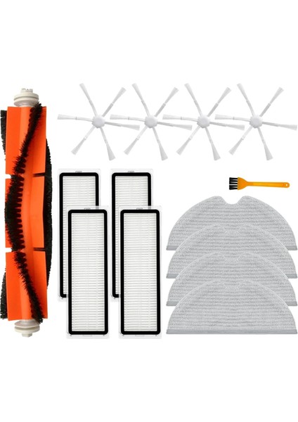 Xiaomi Mi Robot Süpürge Mop 2, 1c, STYTJ03ZHM Yedek Parça Ana Yan Fırça Hepa Filtre Mop Bezi Aksesuarı (Yurt Dışından)