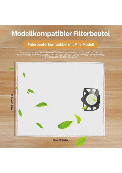 Karcher Wd4, Wd5, Wd6 Için 15 Parça Elektrikli Süpürge Torbası, Dokumasız Filtre Torbaları Kfı 487, Karcher Filtre Torbaları Için Elektrikli Süpürge Torbaları (Yurt Dışından) fiyatları