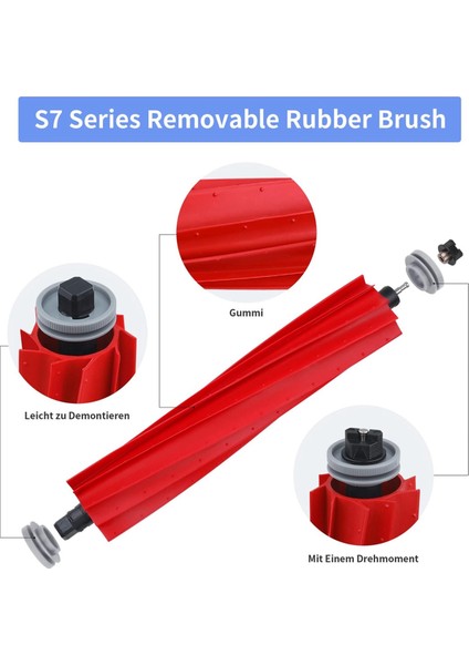 Xiaomi Roborock S7 S7+ S7 Plus S7 Maxv S7 Pro S7 Maxv Ultra Elektrikli Süpürge Ana Yan Fırçalar Hepa Filtreler Paspas Bezi (Yurt Dışından) modelleri