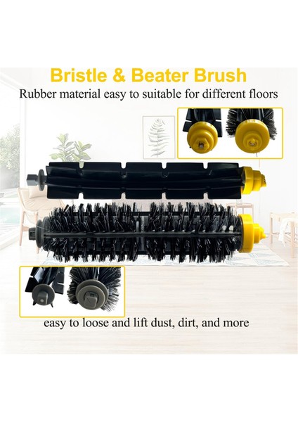 Irobot Roomba 600 ve 700 Serisi 614, 630, 635, 640, 645, 650, 660, 675, 680, 690, 695, 760, 770, 780 Vakumlu Silindir Yan Fırça (Yurt Dışından) fırsatları