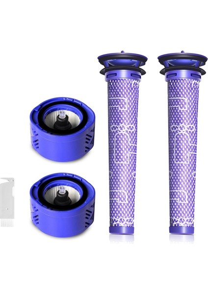 Dyson V6 Çubuk Süpürge Filtreleri Için 1 Set Hepa Süpürge Filtresi ve Ön Filtre Seti, 965661-01 ve 966741-01 Parçalarını Değiştirir (Yurt Dışından)