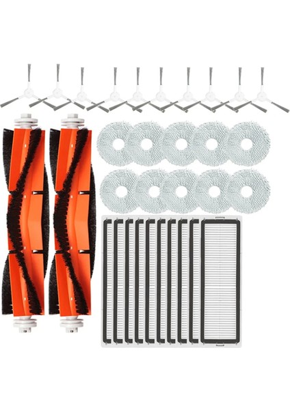 Xiaomi Robot Süpürge S10+ / S10 Plus B105 Aksesuarları Ana Yan Fırça Hepa Filtre Paspas Bezi Yedek Parçaları (Yurt Dışından)