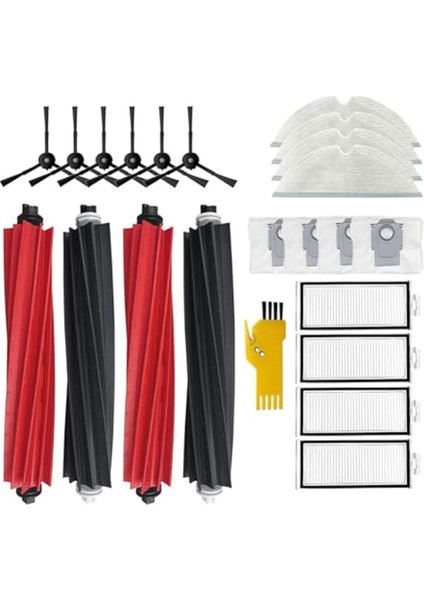 Roborock Q8 Max+ Q5 Pro Q8 Max Q5 Pro+ Robot Süpürge Ana Yan Fırça Filtresi Paspas Toz Torbası Için Yedek Kit (Yurt Dışından)