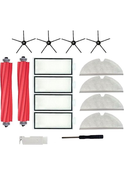 Xiaomi Roborock Q7 Max Q7 Max+ Q7 Plus T8 Hepa Filtre Ana Yan Fırça Paspas Bezi Robot Süpürge Yedek Parçaları (Yurt Dışından)