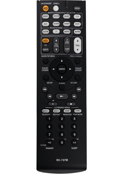 RC-737M Uzaktan Kumandasını Onkyo Av Alıcı Uzaktan Kumandasıyla Değiştirin (Yurt Dışından)