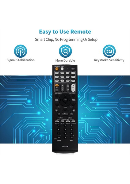 RC-737M Uzaktan Kumandasını Onkyo Av Alıcı Uzaktan Kumandasıyla Değiştirin (Yurt Dışından) indirimleri