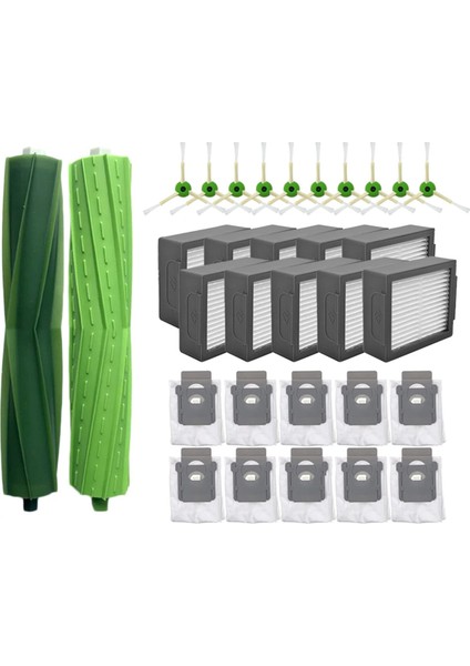 Irobot Romba J7+ / J7 / J9+ Silindir Yan Fırça Hepa Filtre Toz Torbası Robot Süpürge Yedek Parça Aksesuarı (Yurt Dışından)