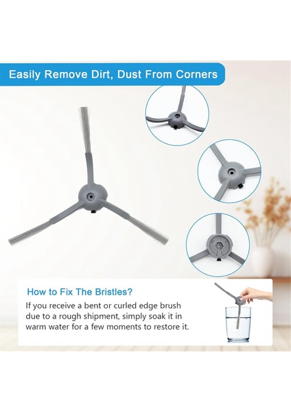 Eufy L60/ L60 Ses/ L50/ L50 Ses Elektrikli Süpürge Ana Yan Fırça Hepa Filtre Toz Torbaları Yedek Parçaları (Yurt Dışından) fırsatları