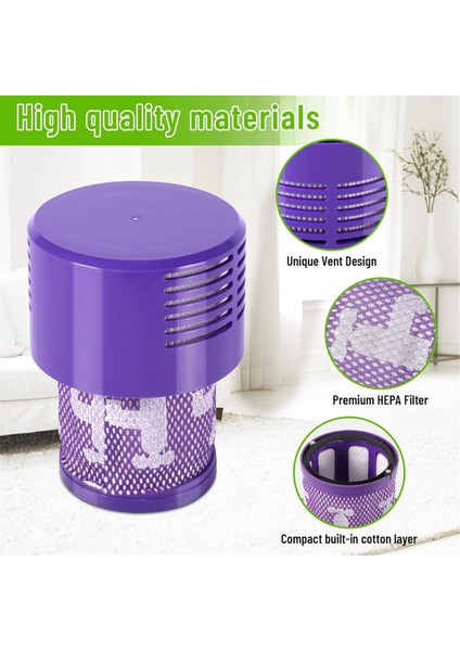 Yıkanabilir Yedek Hepa Filtreleri, Dyson V10, SV12, Dy 969082-01 Elektrikli Süpürge Filtre Seti (Yurt Dışından) modelleri