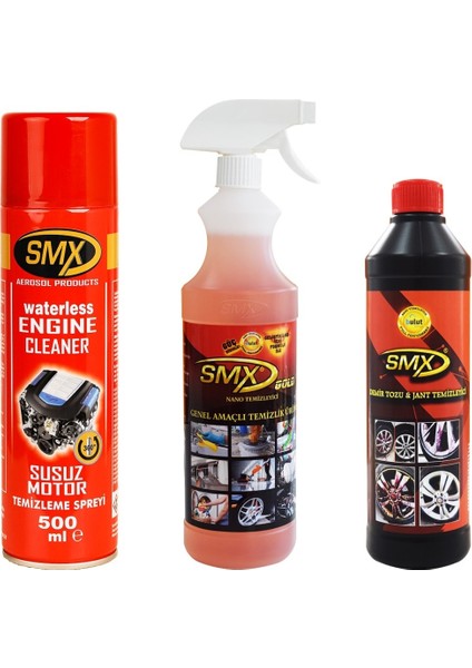 Demirtozu&jant Temizleyici-Gold Nano Genel Amaçlı Temizleyici-Susuz Motor Temizleme Spreyi indirimleri