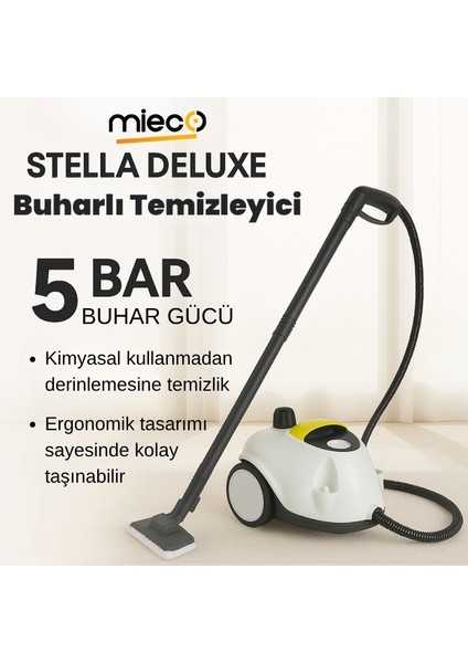 Stella Deluxe 5 Bar/ 2100W / Buharlı Temizleme Makinası - Beyaz modelleri