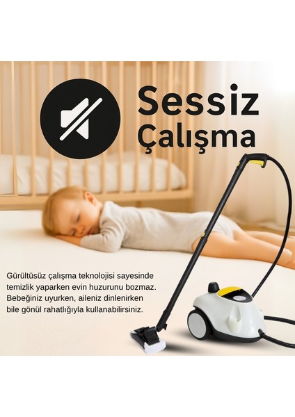 Stella Deluxe 5 Bar/ 2100W / Buharlı Temizleme Makinası - Beyaz indirimleri