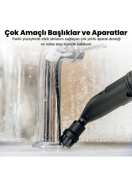 Stella Deluxe 5 Bar/ 2100W / Buharlı Temizleme Makinası - Beyaz