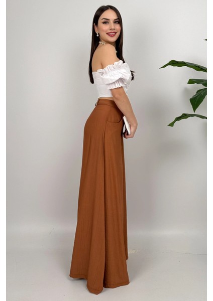 Valen Kadın Şık Günlük Rahat Kahve Etek Pantolon – Rahat ve Modern Tasarım fiyatları