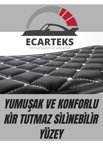 Siyah Zemin Mavi Iplik Kapitone Deri Oto Kolçak Kılıfı – Universal Kol Dayama Koruyucu fırsatları