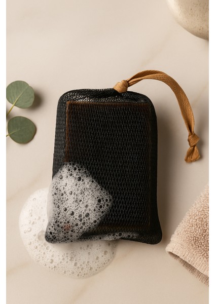 Sabunlu Şık Banyo Kese Siyah – Masaj ve Temizlik Bir Arada fiyatları