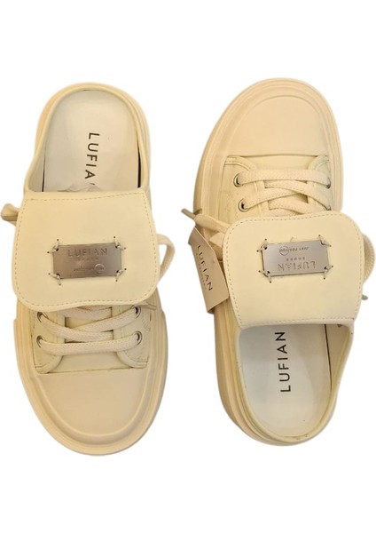 Davina Ekru Sneaker Terlik modelleri