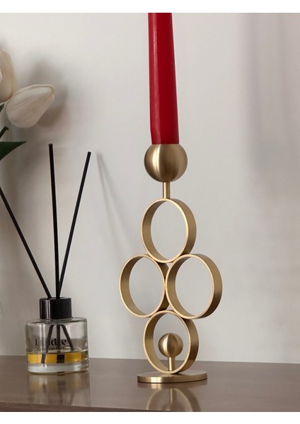 Pirinç El Yapımı Top Halka Mumluk Şamdan modelleri