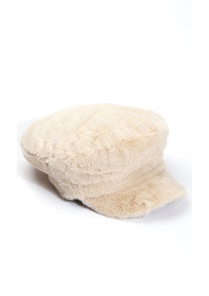 Denizci Tipi Bej Peluş Teddy Kasket Şapka fiyatları