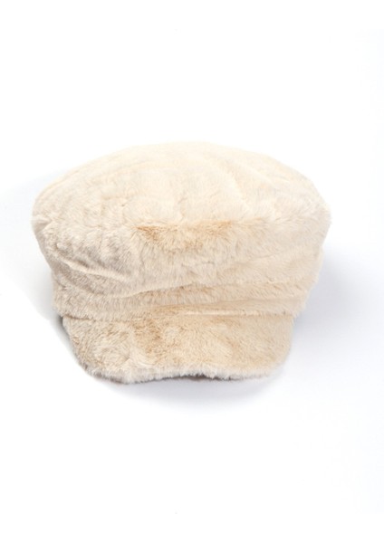 Denizci Tipi Bej Peluş Teddy Kasket Şapka fırsatları