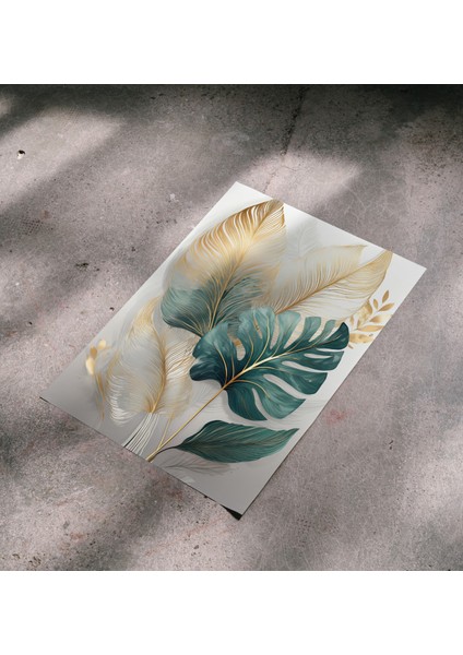 Çerçevesiz Poster, Dijital Baskı, Monstera , Ofis Salon Oturma Odası Dekorasyon , Poster fırsatları