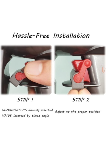 Dyson V15 V11 V10 V8 V7 Elektrikli Süpürge Aparatı Sert Ahşap Zemin Yumuşak Silindir Fırça Başlığı LED Işıklı Yedek (Yurt Dışından) modelleri